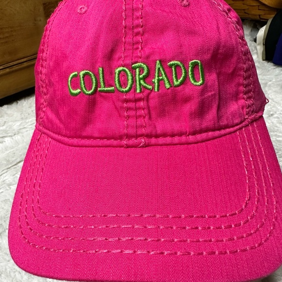 Colorado Embroidered Adjustable Sanborn Baseball Cap in Hot Pink Adult OS - Picture 2 of 11